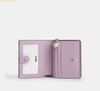  Ví Coach Snap Wallet In Signature Leather With Heart Charm Light Violet CDF21 