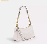  Túi Đeo Vai Coach Teri Shoulder Bag In Signature Canvas White CV933 