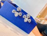  Bông Tai, Khuyên Tai Swarovski Latisha earring jackets Pear cut, White, Rhodium plated 5528494 