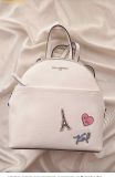  Balo Mini Karl Lagerfeld Paris Maybelle Small Bright White Backpack Karl Charms 