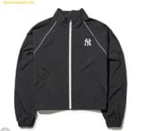  Áo Khoác Gió MLB Women's Sporty Varsity Crop Windbreaker 3FWJV0243-50BKS Đen 