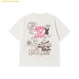  Áo Phông ADLV Alien Universe Short Sleeve T-Shirt Trắng 