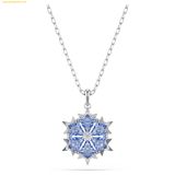  Dây Chuyền, Vòng Cổ Swarovski Magic pendant Snowflake, Blue, Rhodium plated 5735399 