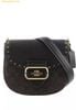 Túi Đeo Chéo Coach Morgan Saddle Bag In Colorblock Signature Canvas With Rivets in Brown Black Multi (CE567)