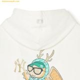  Áo Hoodie MLB New Year Dragon Overfit Hoodie NY (Cream) 3AHDQ0141-50CRS 