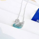  Dây Chuyền Swarovski Iconic Swan pendant Swan, Small, Blue, Rhodium plated 5512094 