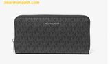  Ví Cầm Tay Michael Kors Cooper Logo Zip-Around Wallet Màu Đen Logo 