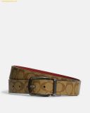  Set Ví Coach Boxed Card Case And Belt Gift Set In Colorblock Signature Canvas C8278 Nâu khaki 