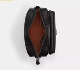  Túi Đeo Chéo Nam Coach Warner Crossbody Bag In Signature Canvas CW217 Đen Logo 