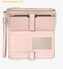  Ví Dài Michael Kors Jet Set Travel smartphone wallet with our exclusive logo 35F8GTVW0B Trắng Hồng Logo 