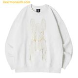  Áo Sweater LifeWork Gold Big Radog Màu Trắng 