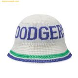  Mũ Bucket MLB Knit Crochet Bucket Hat LA (Ivory) 3AHTK014N-07IVS 