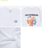  Áo Phông ADLV Clay Alien Short Sleeve T-Shirt Trắng 