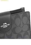  Ví Dài Coach Tech Wallet In Colorblock Signature Canvas - Black C2874 