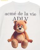  Áo Phông ADLV Ac Bear Basic Logo Short Sleeve T-Shirt Trắng 
