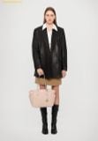  Túi Tote Michael Kors Marilyn medium tote bag in saffiano leather Pink 