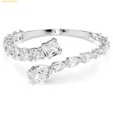  Vòng Tay Swarovski Matrix cuff Mixed cuts, White, Rhodium plated 5692527 