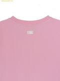  Áo Phông MLB Women's Ribbon Graphic Slim Semi-Crop Short Sleeve T-Shirt Cleveland Guardians - 3FTSN6863-45MAL - L.Magenta 