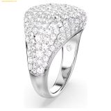  Nhẫn Swarovski Meteora cocktail ring White, Rhodium plated 5689425 