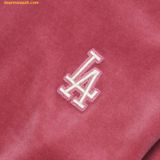  Áo Sweat Crop MLB Women's Basic Velvet Crop Man-to-Man LA (Pink) 3FMTB0924-07PKS 