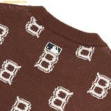  Áo Sweater Len MLB Classic Monogram Overfit Sweater Pullover B (D.Brown) 3AKPM0126-43BRD Nâu 