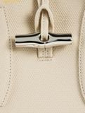  Túi Đeo Chéo Longchamp Roseau S Handbag In Cowhide Leather With Silver Metallic Hardware Paper 