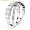  Nhẫn Swarovski Hyperbola ring Mixed cuts, White, Silver-tone finish 5714952 