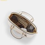  Túi Đeo Chéo Coach Lara Mini Satchel Bag Chalk CEA01 