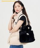  Túi Tote Lông MLB Wms Basic Fur Fleece Tote Bag New York Yankees 3AORS0536-50BKS 
