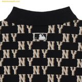  Áo Polo MLB Women's Classic Monogram Allover Pattern Carat NY (Black) 3FPQM0233-50BKS 