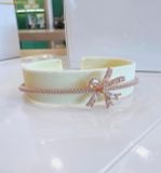  Vòng Tay, Lắc Tay Swarovski Volta Bangle Bow, White, Rose Gold-Tone Plated 5647565 