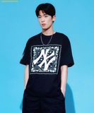  Áo Phông MLB Paisley Big Logo One-Point Short-Sleeve T-Shirt NY (Black) 3ATSI0133-50BKS 