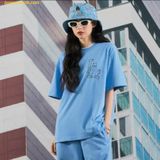  Áo Phông MLB Megalogo Paisley LA Dodgers L.Blue 