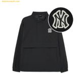  Áo Khoác Gió MLB Basic Medium Logo Anorak NY (Black) 3AWJB0234-50BKS 