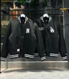  Áo Khoác Bomber New Era MLB Varsity Jacket New York Yankees / Los Angeles Dodgers Đen 