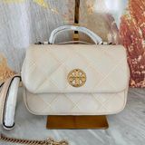  Túi Đeo Chéo Tory Burch Willa Mini Top Handle Bag In Leather With Gold Hardware 153399 