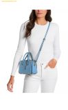  Túi Xách Michael Kors MK Laila Extra Small Crossbody Satchel Xanh Logo 
