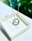  Dây Chuyền Swarovski Dextera pendant Pavé, White, Rhodium plated - SKU: 5692737 