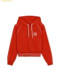  Áo Hoodie MLB Women's Sporty Varsity Banded Crop Hoodie BOS (Red) 3FHDV0344-43RDS 