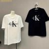 Áo Thun Calvin Klein Jeans Monogram Logo T-Shirt Màu Trắng / Đen (Chữ Thêu)