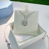  Dây Chuyền Swarovski Symbolica pendant Crystal pearl, Round cut, Pavé, Horse shoe, White, Rhodium plated 5736972 