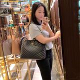  Túi Tote Tory Burch Kira Chevron Tote Màu Đen 157016 