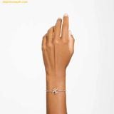  Vòng Tay, Lắc Tay Swarovski Volta Bangle Bow, White, Rose Gold-Tone Plated 5647565 