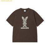  Áo Phông ADLV Stripe Rabbit Short Sleeve T-Shirt Nâu 