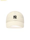  Mũ Lưỡi Trai MLB Rookie Unstructured Ball Cap New York Yankees 3ACP7701N-50IVS Màu Trắng Cream 