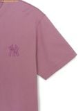  Áo Phông MLB Vintage Denim-like Monotive Oversized Short Sleeve T-shirt New York Yankees Pink 3ATSM0763-50PKS 