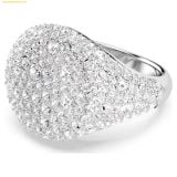  Nhẫn Swarovski Meteora cocktail ring White, Rhodium plated 5689425 