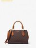 Túi Xách Michael Kors Marilyn Small Logo Satchel Crossbody Bag Nâu Logo