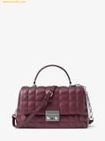 Túi Xách Michael Kors Tribeca Medium Quilted Leather Satchel Oxblood 30F5S2RS2L 