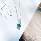  Dây Chuyền Swarovski Stilla Attract pendant Green, Rhodium plated 5646717 